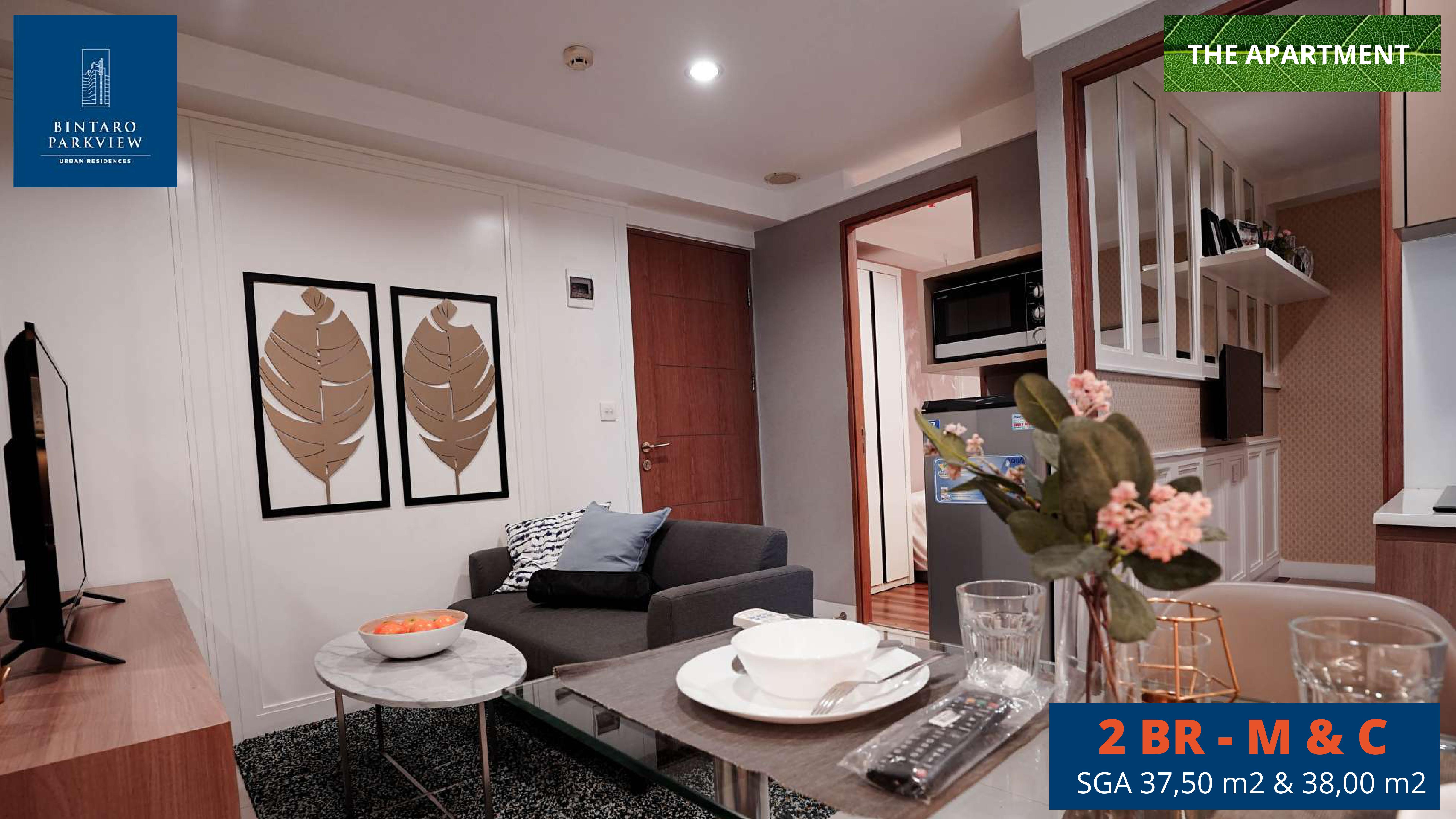 2 Bedrooms Tipe M - C